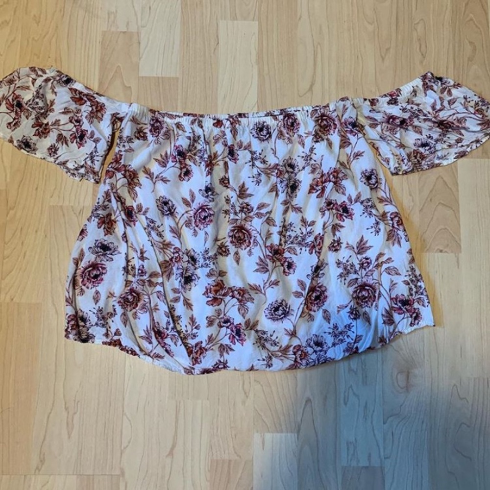 american eagle off the shoulder blouse